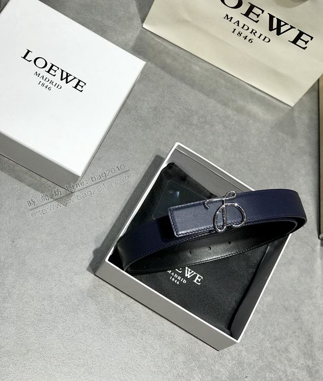 LOEWE皮帶 原單進口雙面頭層牛皮 羅意威女士皮帶  xfp2155